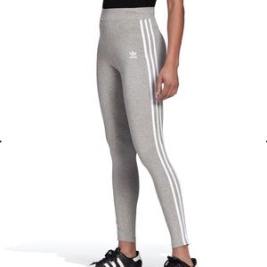 Grey 3-stripe Adidas legging